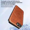 For iPhone 16e Magnetic Case PU+TPU+PC Phone Back Cover Drop Resistant
