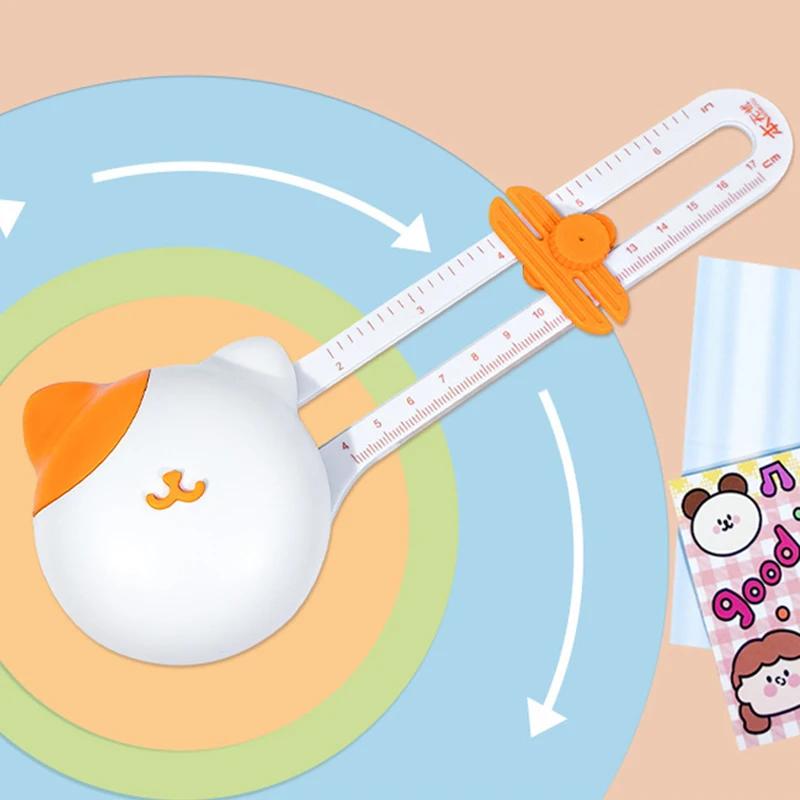 360-Degree Precision Circle Cutter - Stainless Steel Paper Trimmer For Diy Crafts, Students, 3.93" To 12.6" Diameter