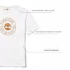 Timberland Letter Logo Casual Short Sleeve Round Neck T-Shirt Men Tops White A623N-100