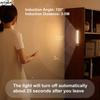 AITHEA PIR Motion Sensor LED Cabinet Light USB Rechargeable Induction Night Light Wireless Portable Detector Lamp for Hallway