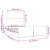 VidaXL Bed Frames with Headboard, Upholstered Bed, Double Bed, Adult Bedroom Interior Bed, Modern, 3270553