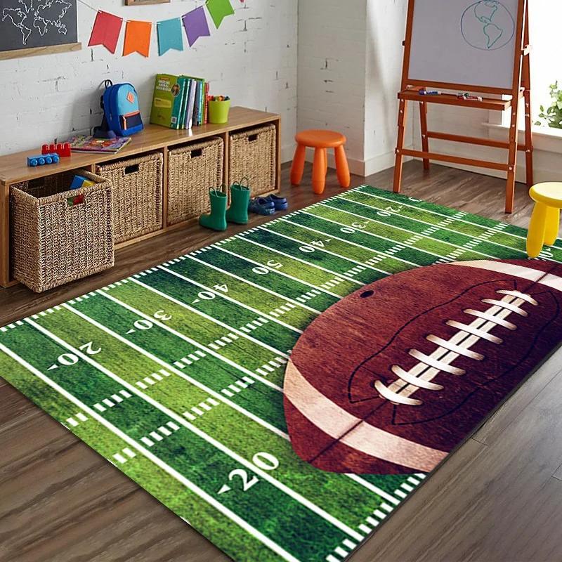 

Cartoon Soccer Field Anti-slip Carpet Bedroom Living Room Kitchen Floor Rug Soft Children s Early Education Door Mat Home Decor 40x60cm