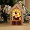 Christmas Wooden Home Decoration Luminous Calendar Table Furnishings Christmas Series Luminous House Christmas Creative Gifts