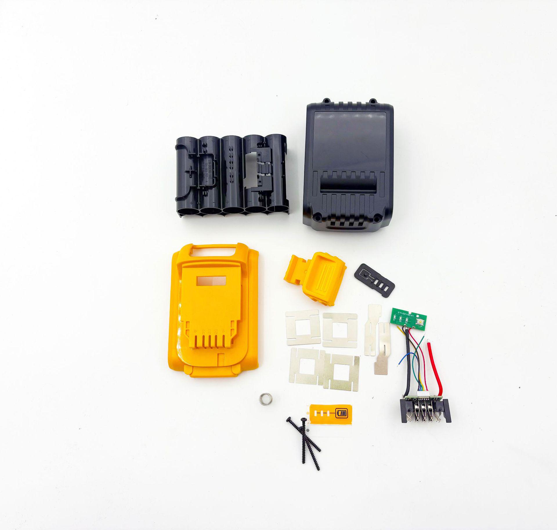 Комплект сменных деталей для инструмента DeWalt 60V/20V: Варианты аккумуляторов 18650 (5-ячеечные, 10-ячеечные, 15-ячеечные)