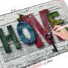 Full Square/Round Diamond Painting Text 5D DIY Diamond Embroidery Home Pictures Of Rhinestones Mosaic Decortion