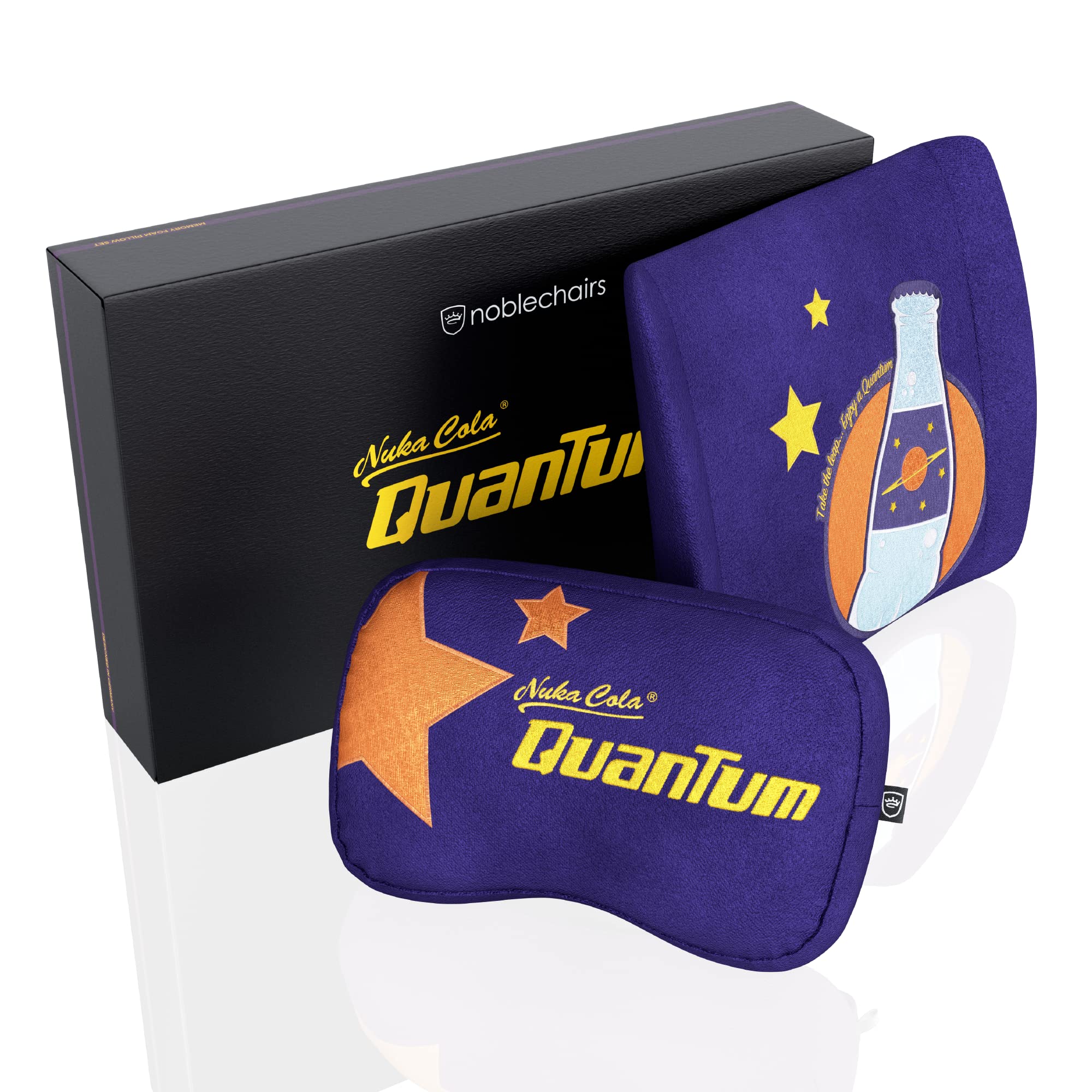 Подушка с эффектом памяти для поясничной поддержки noblechairs Набор подушек для офисного и игрового кресла Издание Fallout Nuka Cola Quantum 14439₽