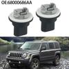 2 Parking Light Bulb Sockets for Jeep Compass 2007 2017 OEM 68000686AA 645504 Replacement Parts Made of ABS Material