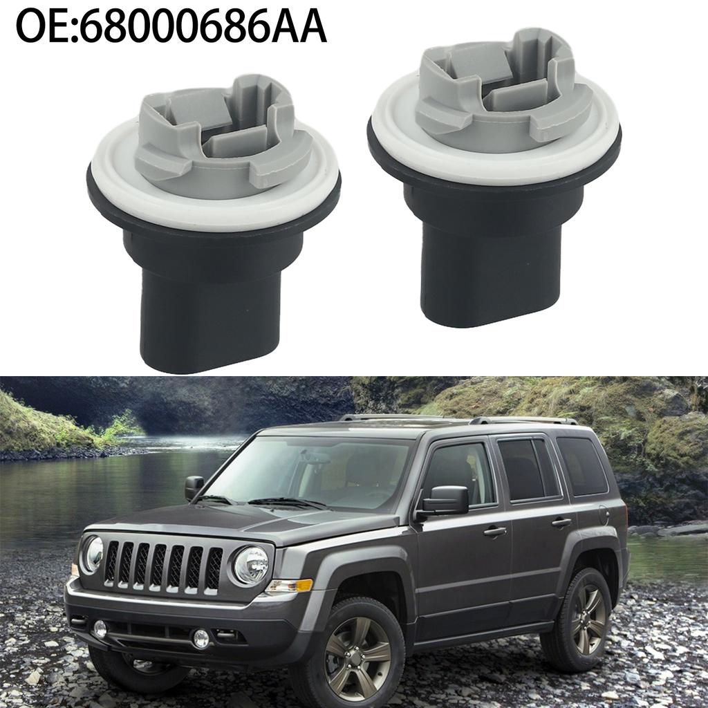 2 Parking Light Bulb Sockets for Jeep Compass 2007 2017 OEM 68000686AA 645504 Replacement Parts Made of ABS Material