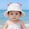 Baby Girls' Summer Mesh Bucket Hat: Cute Princess Sun Protection for Infants and Toddlers