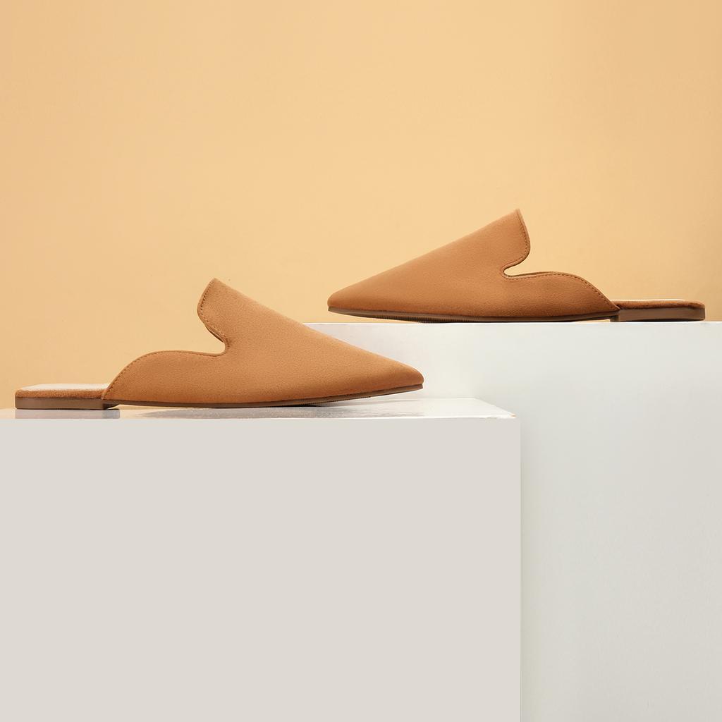 Nya Hösttofflor För Kvinnor Tofflor Damers Vardagliga Och Bekväma Platta Skor Damers Mules Mjuka Läder Tofflor