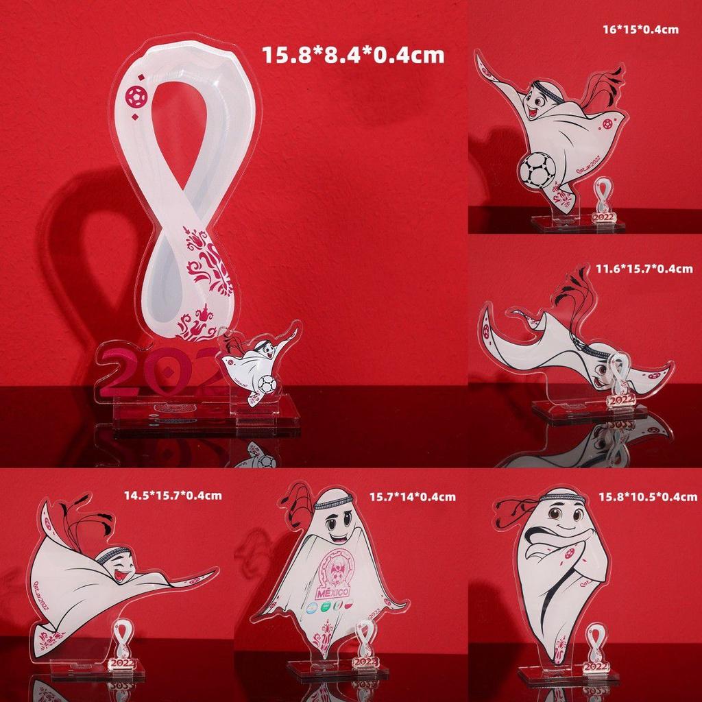 Mascot Football Star Logo Acrylic Decorated Handmade Toy Fans Collection Around