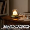 Cartoon Table Lamp Decorative Candle For Table Decor Dimmable Bedside Rechargeable Bedroom Led Night Light Warm Light With Timer