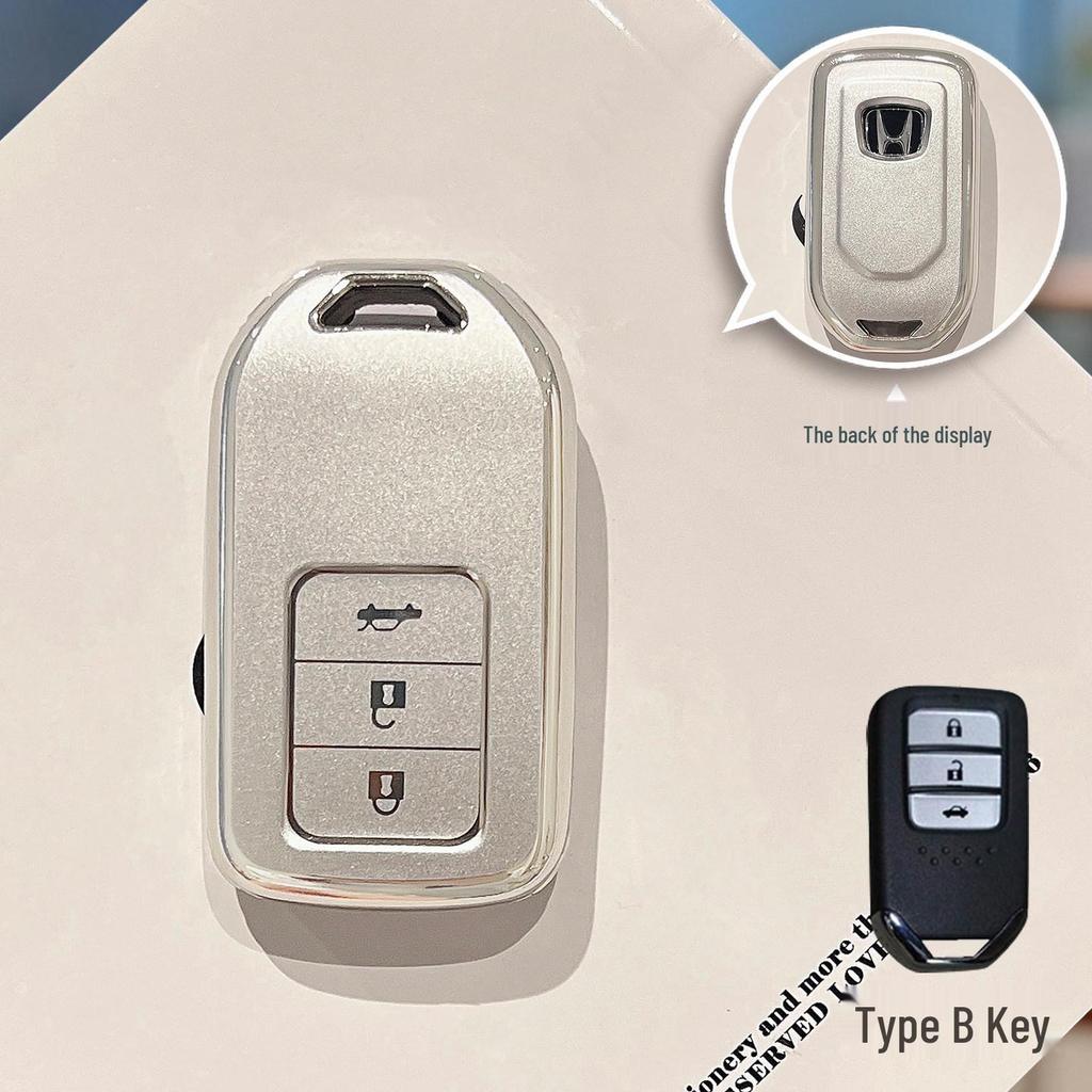 Honda Key Case for 10th Gen Civic, Accord, CRV, Vezel, HR-V, Crown, Road Style, and Lingpai.