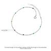 Korean Style 925 Sterling Silver Summer Foot Jewely Anklet Rainbow Beads Anklets for Women Girls