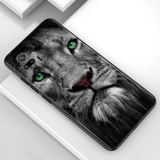 

Чехол для Redmi Note 10 Pro Max 9 9t 9s 8 8t 7, чехол из ТПУ для Redmi K40 Pro Plus 9 9a 9c, чехол Lion Alpha Male Cub For Redmi Note 10