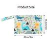 Non-Toxic Dinosaur Waterproof Pouch Lightweight Foldable Travel Storage Bag For Swim Beach Gym Baby Outing Cosmetics Pouch