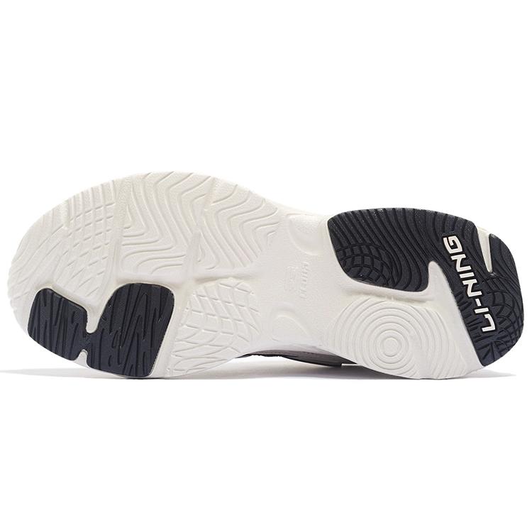Li Ning Spacetime Cushioning Low top Sports Casual Shoes Women's White Black AGCR332-9