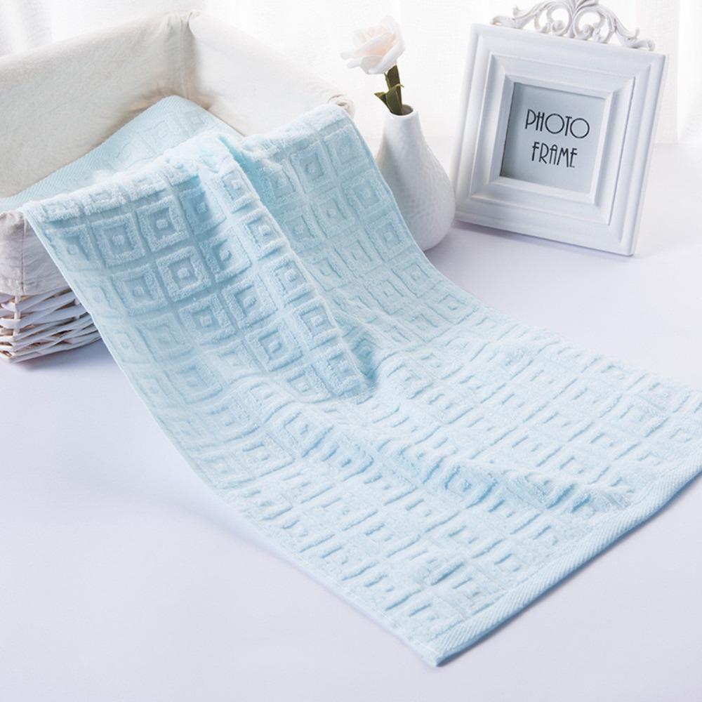 Spot large thickened cotton souvenir towel hotel men's sports face towel plain color broken gear water absorption
