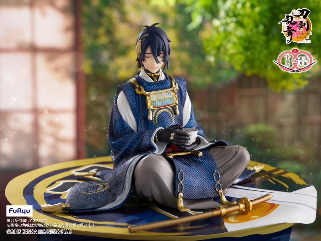 Minna no Kuji Touken Ranbu ONLINE ~Noodle Stopper no Jin Sono Go~ 10th Anniversary Last Get Prize: Mikazuki Munechika Relaxing Ver. Noodle Stopper Fig