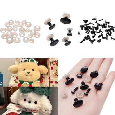 20-50 Set Acryl Oval Faden Puppenaugen für DIY Bär Gog Haustierpuppe Zubehör