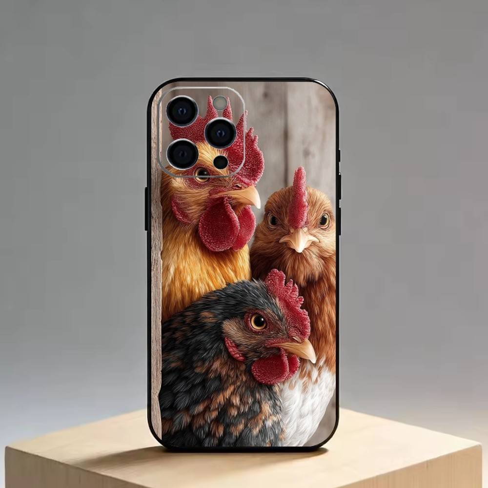 Chicken222   Phone Case Silicone Soft For IPhone 17 16 15 14 13 12 11 X XR Plus Pro Max Plus