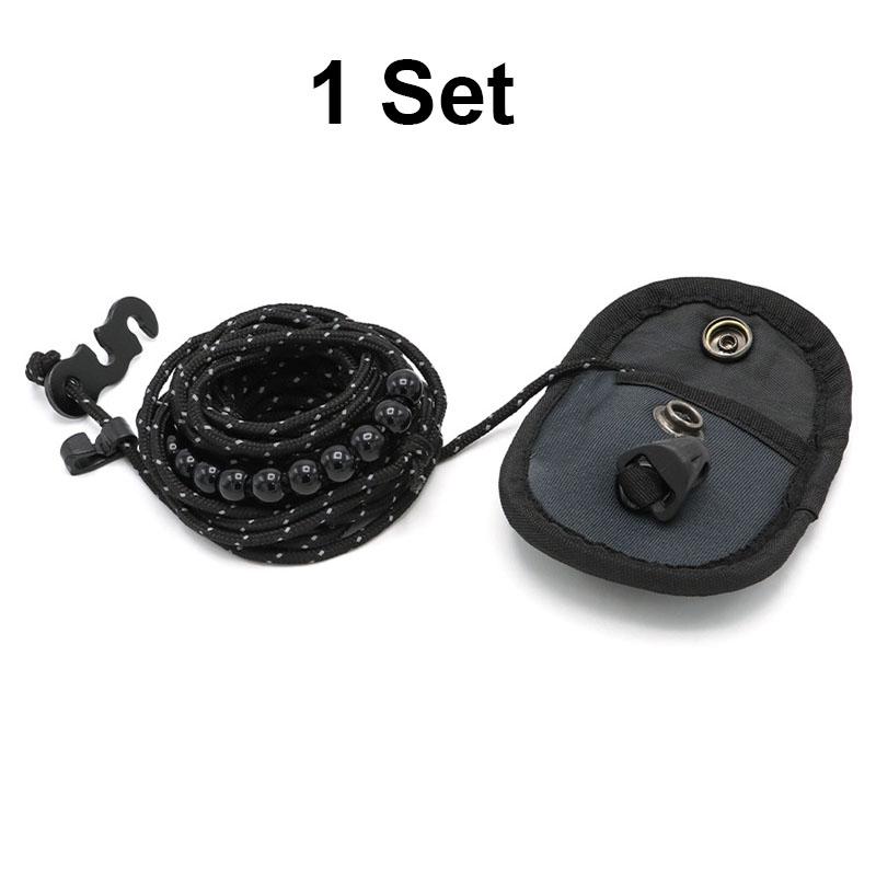 

3M Outdoor Camping Stretch Clothesline with 12 Beads Clips Retractable Laundry Dryer Clothes Rope Hanging Laundry Drying Ropes