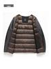 2025 Men's High-End Mid-Length Down Jacket with Detachable Liner - Cold-Proof and Casual for Autumn/Winter