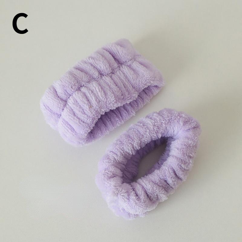 2 Stück Gesichtswasch-Handgelenkband Wiederverwendbares Schweißband Mikrofaser-Handtuchband Flexibles Absorbierendes Handgelenkband Gesichtswäsche Bequem