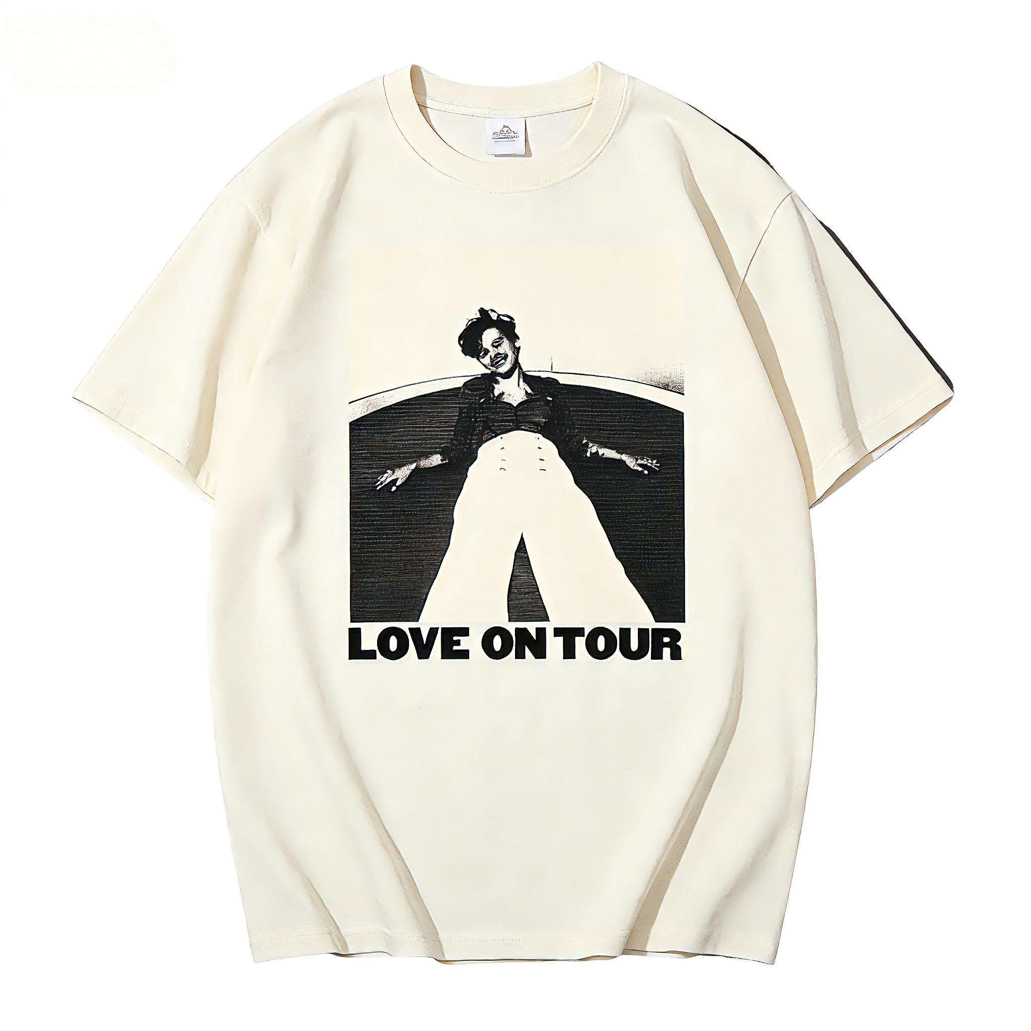 

2026 Summer New Design British Male Singer Harry Styles Trendy American Retro High Street TShirt 4XL