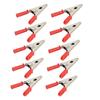 10 Pcs Crocodile Clip J.60047 20mm Opening Brass Battery Test Clamp for Electrical Testing