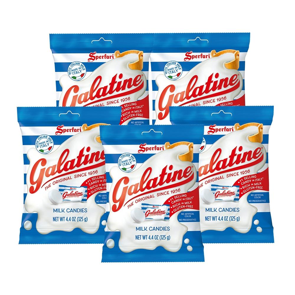Galatine Plain Milk Milk Candy Italian Milk Candy 125G X 5 Pieces