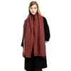 New Angela red scarf women's thickened long autumn and winter senior sense versatile simple plaid warm scarf