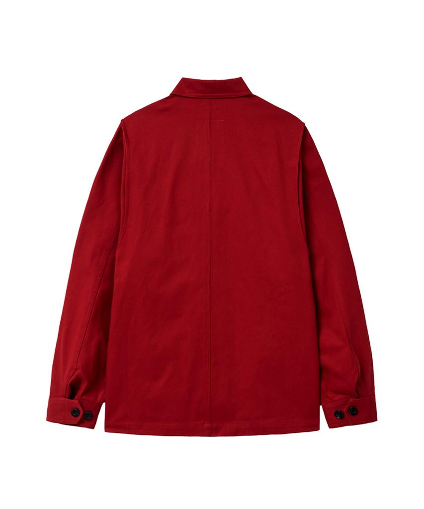 Youche Pret A Porter Sq Module Fatigue Jacket Crimson Red