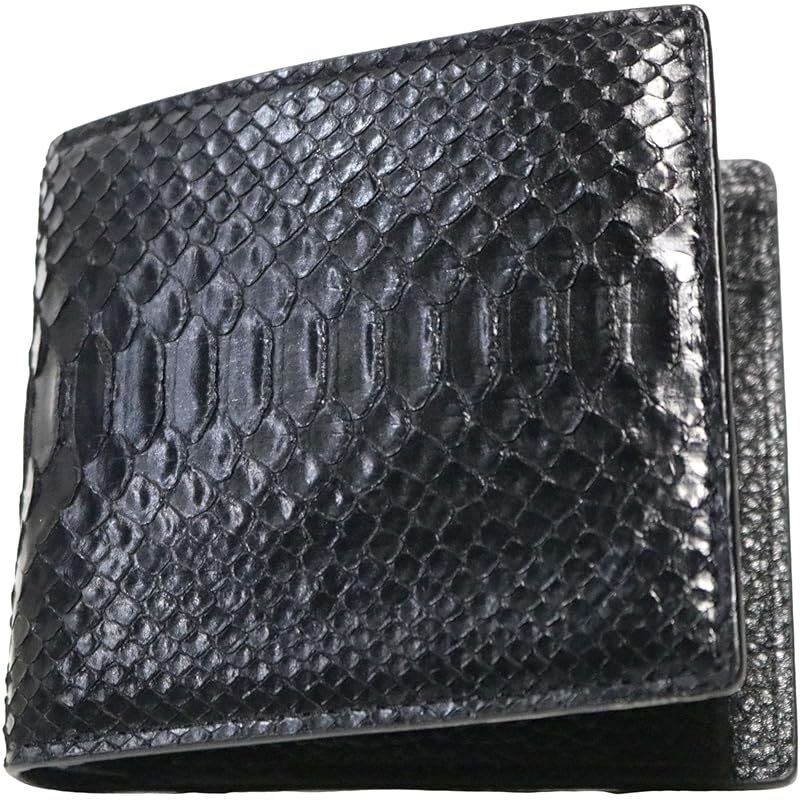 

[Berkut] black diamond python men s bifold wallet bifold wallet python snake snake skin snakeskin genuine leather leather snakeskin snakeskin short