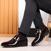 Fashion Mens Dress Shoes Formal Business Oxford High Gloss Patent Slip On Loafers Comfortable Casual Driving Boat Shoe For Men2025