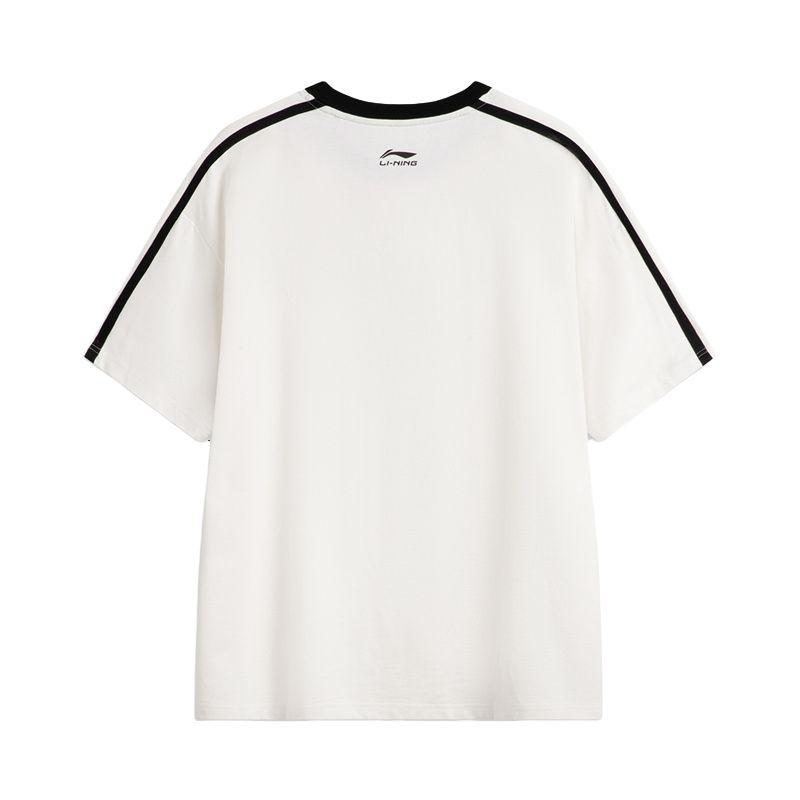 Li-Ning Round Neck Comfortable Loose Versatile Sports Short Sleeve T-Shirt Unisex Tops AHSW987-11