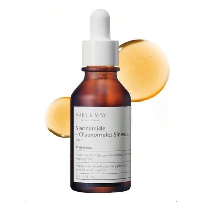 Mary&May Niacynamid + Chaenomeles Sinensis Serum do twarzy 30ml - Koreańskie serum do twarzy z witaminą B3 dla czystej skóry, kontroli sebum i łagodzenia trądziku - Szybkie