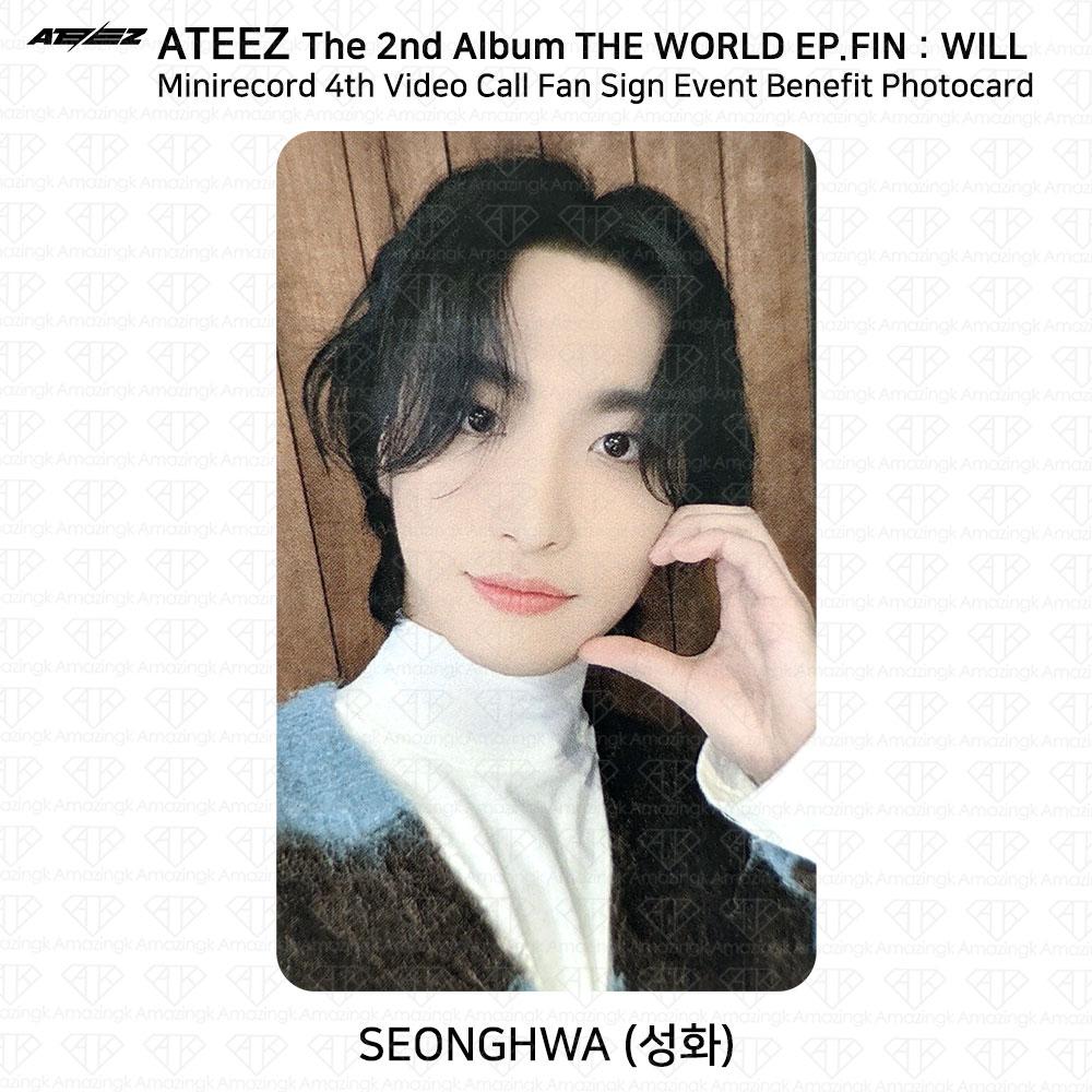 ATEEZ THE WORLD EP.FIN WILL Minirecord 4. konferencja wideo z korzyścią dla fotokarty