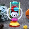 Rotating Colorful Baby Rattle Baby Eating Table Stroller Infant Suction Handbell Toy