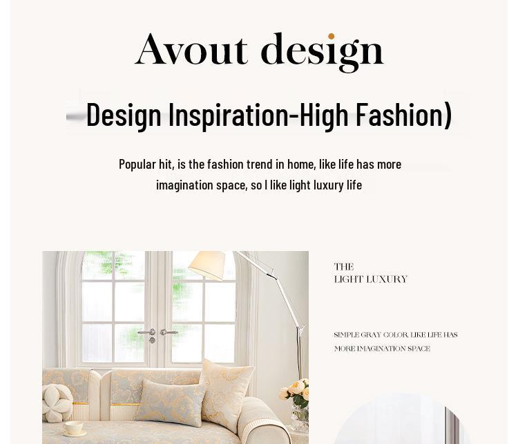 2025 Uniwersalna Poduszka na Sofę z Chenille - Antypoślizgowa, Czterosezonowa, Ekskluzywny Pokrowiec na Sofy Proste