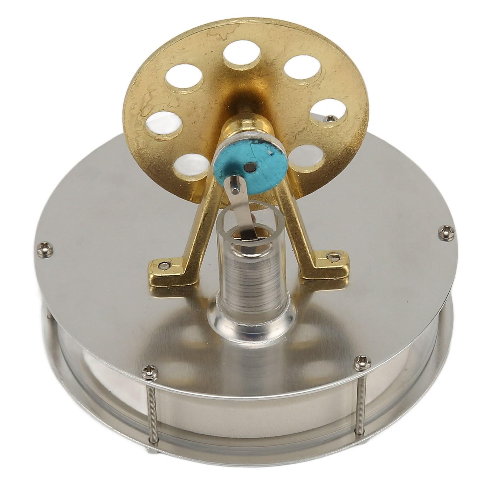 Двигатель Стирлинга Модель двигателя Низкотемпературный серебристый цинковый сплав — фото 5