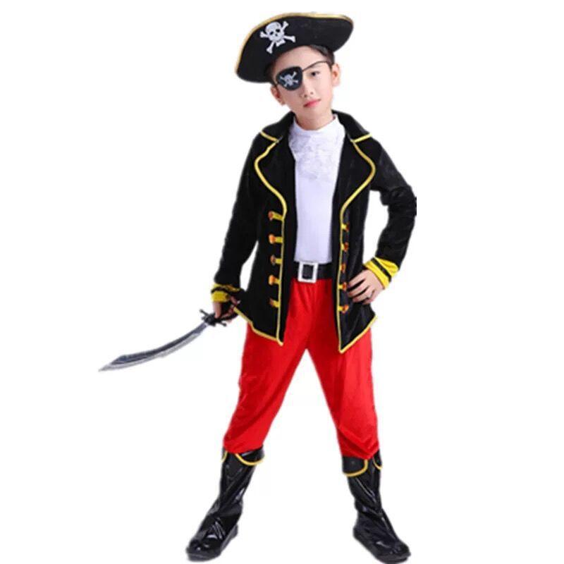 Halloween Children'S Costumes Boys Cosplay Pirate King Cosplay Prince Clothes Show Suit