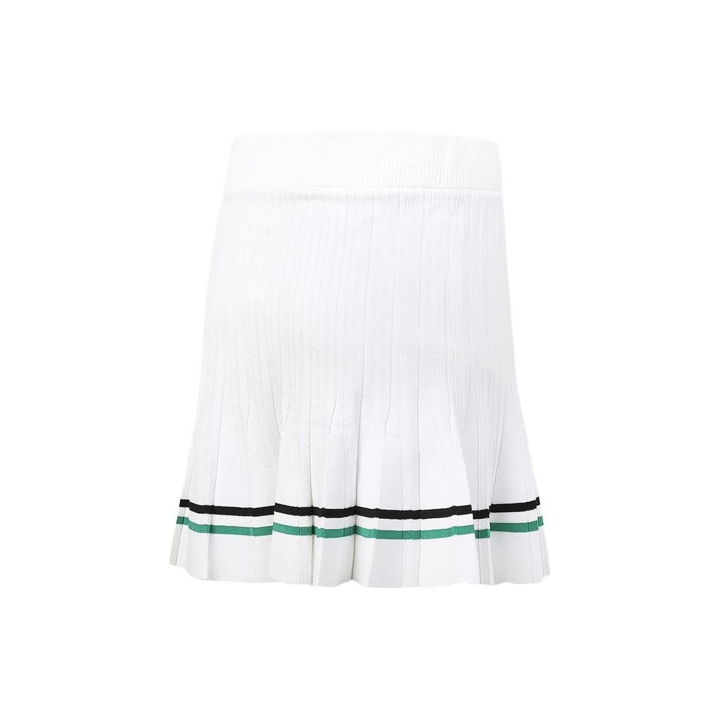 FILA Pleated Tennis Mid-Rise Fitted Skirt Women skirts Jade-White A11W333311F-WT