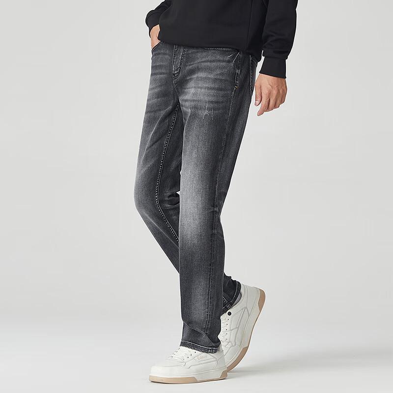 

Cabbeen Men s Slim Fit Washed Eco-Friendly Antibacterial Jeans XL (W32)