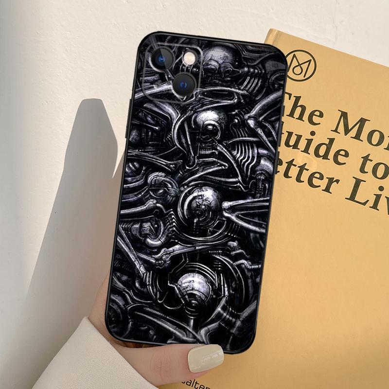 Custodia Hr Giger Li II Per iPhone 13 14 Pro Max 11 12 Mini 6S 7 8 Plus SE 2020 2022 X XR XS MAX Cover Coque