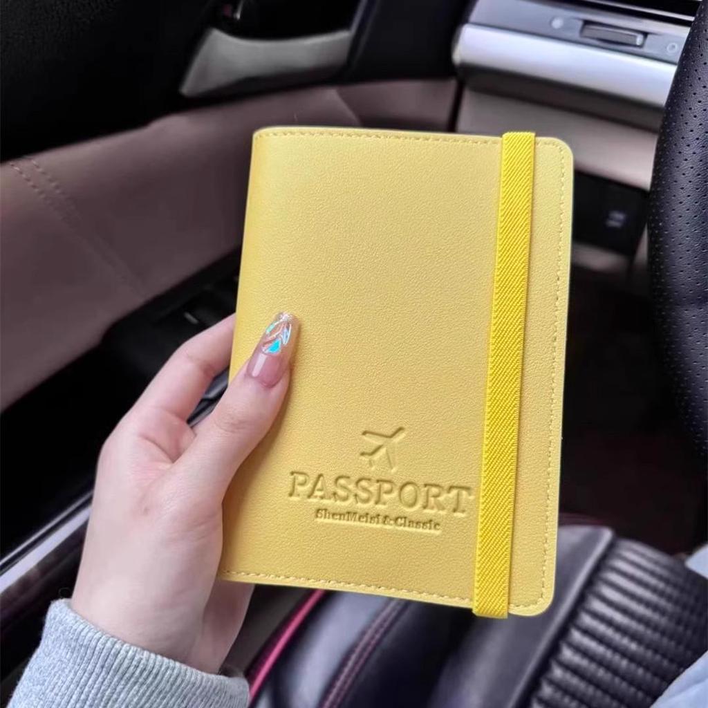 Multi-Function Leather Passport & Document Holder with Anti-Theft Features