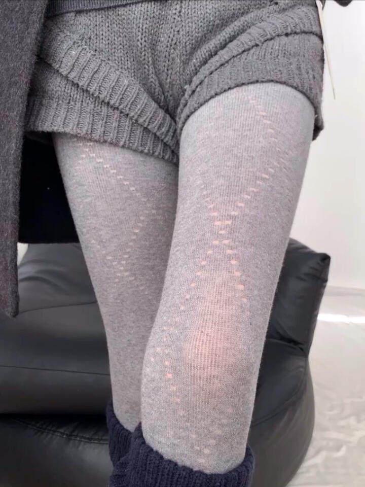 Diamond Mesh White Pantyhose - Slim, Sweet, Japanese JK Style for Spring & Autumn