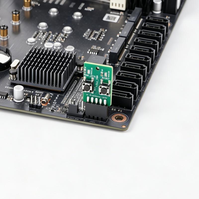 9Pin Desktop PC Power Reset Switch Module LED Indicator Motherboard Header for DIY Build Upgrade