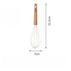 Large Beech Wood Handle Silicone Kitchen Utensils: Silicone Spatula, Spoon, and Stir-Fry Spatula Set for Non-Stick Pans