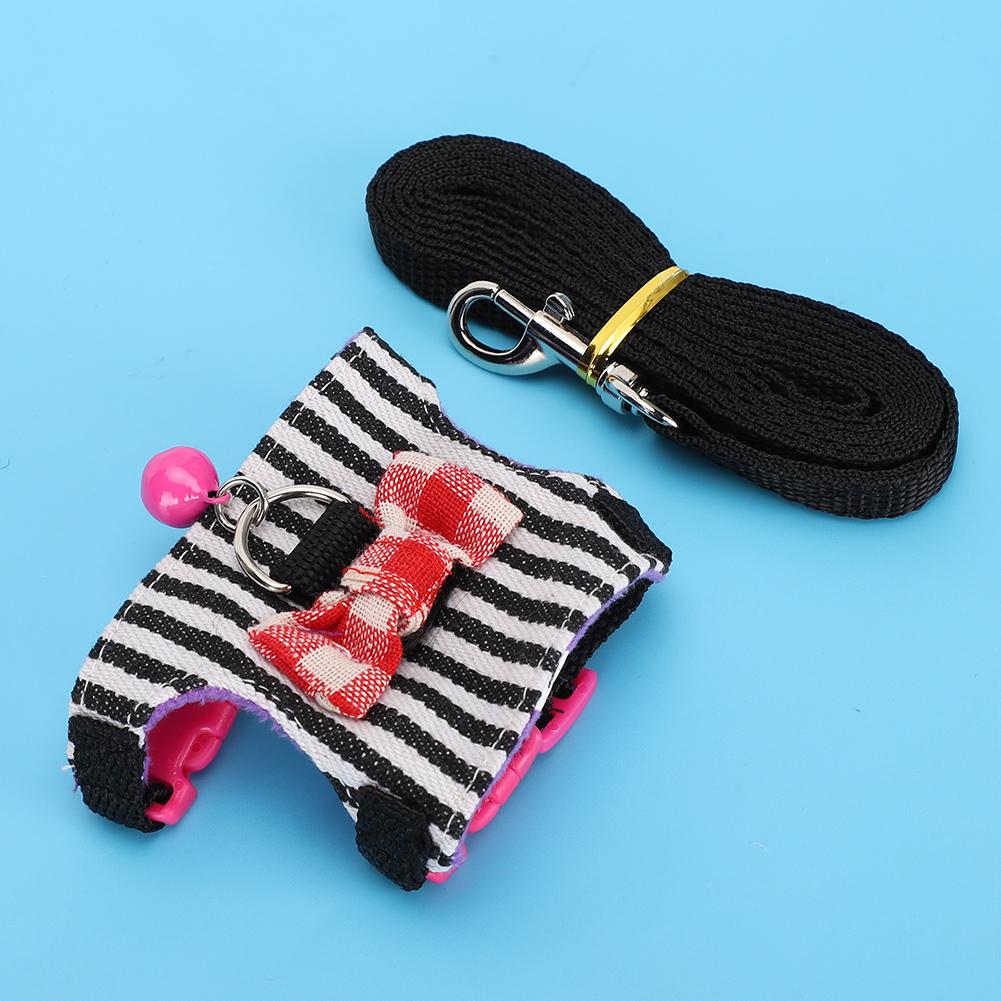 Small Pet Animal Leash Harness Set Comfortable Chest Strap Traction Vest for Ferret Chinchilla SquirrelS
